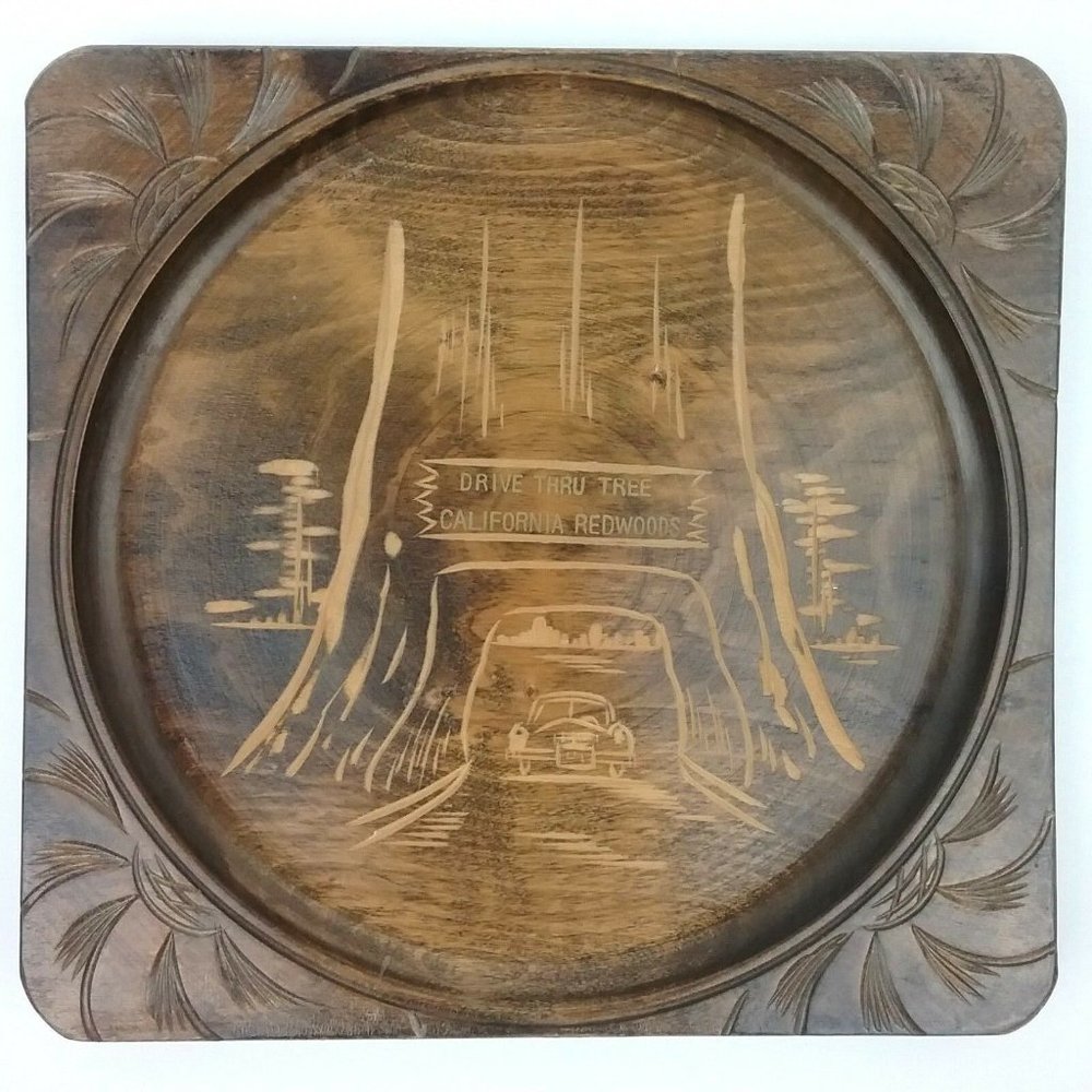 Efcco California Redwoods Drive Thru Tree Wood Plaque